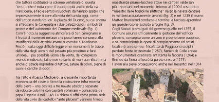 Piccole scoperte nella piazza del Duomo di San Gimignano