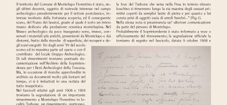 Contributo per la Carta Archeologica del Comune di Montelupo Fiorentino