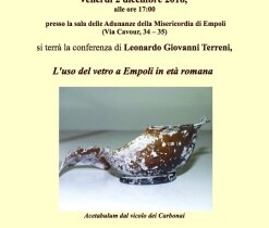 Conferenza – L’uso del vetro a Empoli in età romana